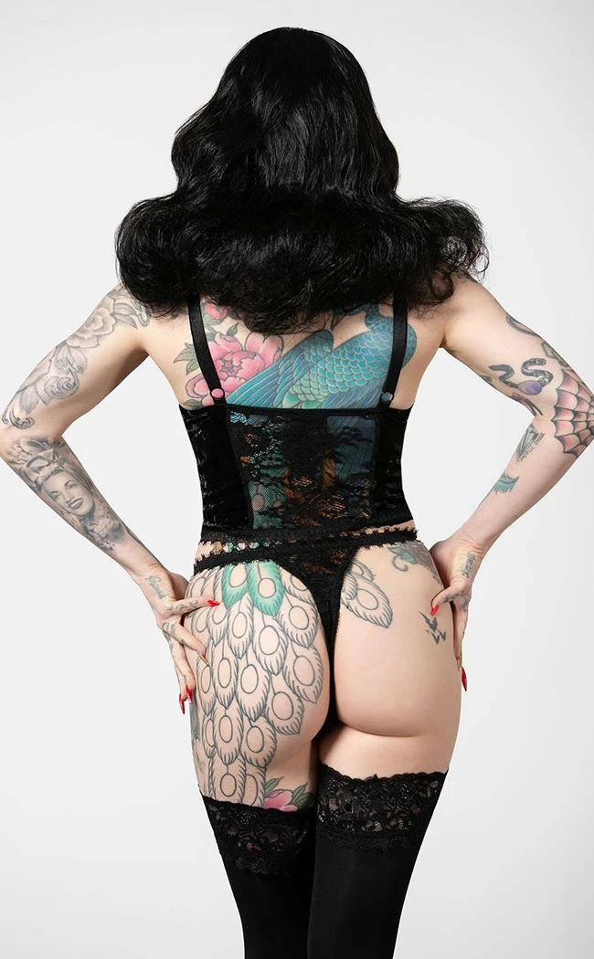 Killstar Be Veiled Lace Basque 9 Killstar Be Veiled Lace Basque