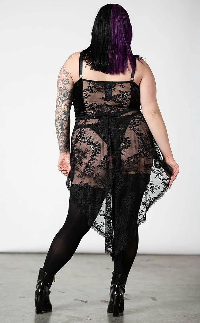 Killstar Be Veiled Lace Basque 10 Killstar Be Veiled Lace Basque