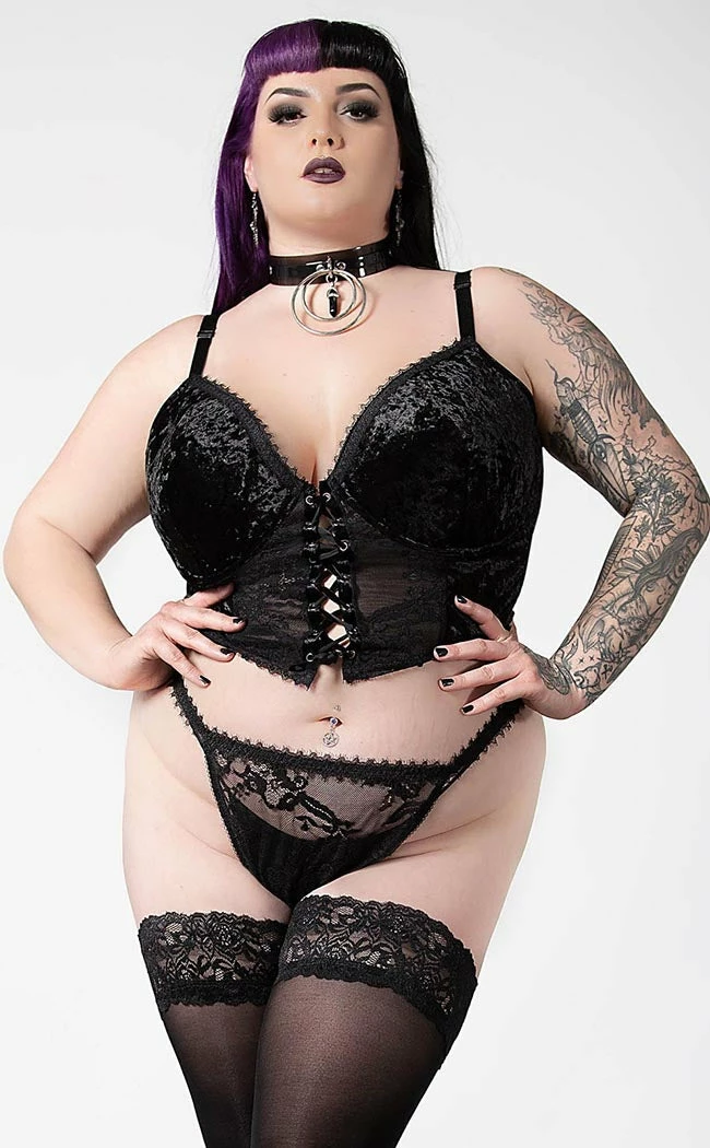 Killstar Be Veiled Lace Basque 3 Killstar Be Veiled Lace Basque