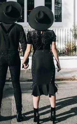 Killstar Beelzebabe Midi Skirt Clothing