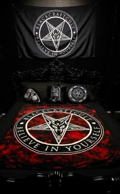 BlackCraft New Arrivals Believe In Yourself Throw Blanket | Blood Moon