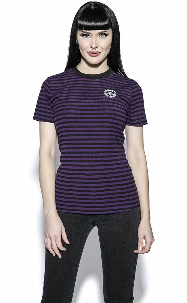 BlackCraft Believe In Yourself Striped Tee | Purple 4 BlackCraft Believe In Yourself Striped Tee | Purple