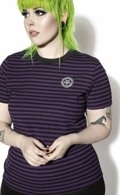 BlackCraft Believe In Yourself Striped Tee | Purple 8 BlackCraft Believe In Yourself Striped Tee | Purple