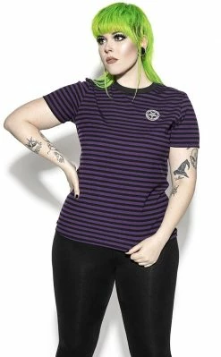 BlackCraft Believe In Yourself Striped Tee | Purple 9 BlackCraft Believe In Yourself Striped Tee | Purple