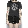 BlackCraft Clothing Believe In Yourself Tie Front Crop