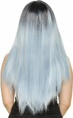 Rockstar Wigs Beauty Bella Dark Root Long Blue Ice Wig 9 Rockstar Wigs Beauty Bella Dark Root Long Blue Ice Wig