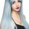 Rockstar Wigs Beauty Bella Dark Root Long Blue Ice Wig