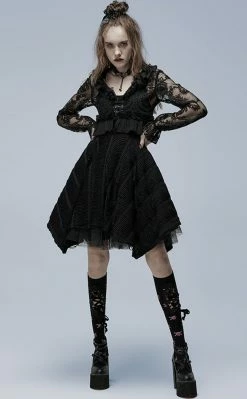 Punk Rave Belladonna Lace Shirt Clothing