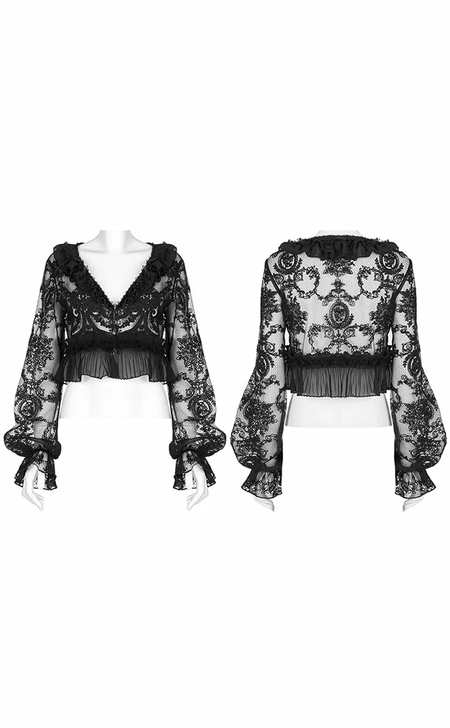 Punk Rave Belladonna Lace Shirt Clothing 10 Punk Rave Belladonna Lace Shirt Clothing