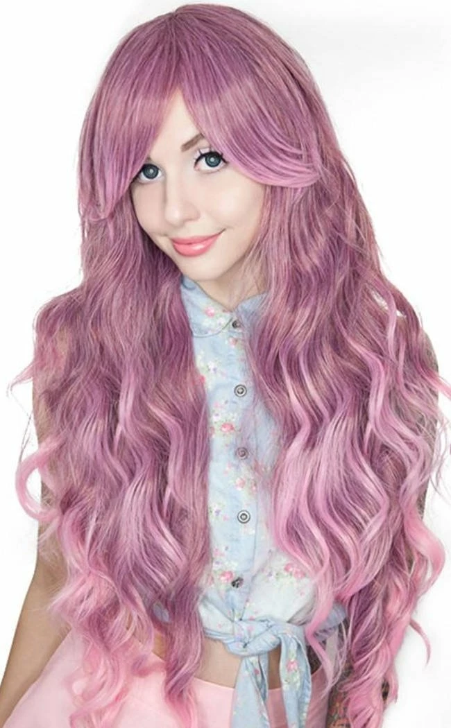 Rockstar Wigs Belle Long Rose Ombre Wavy Wig 3 Rockstar Wigs Belle Long Rose Ombre Wavy Wig