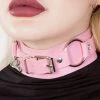 Cold Black Heart Belt It Out Choker | Pink Chokers