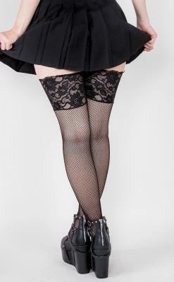 Music Legs Bettina Boudoir Stockings