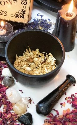 TB Witchcraft Black Cast Iron Mortar & Pestle