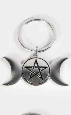 TB Accessories Black Magic Keyring | Triple Moon