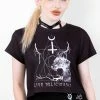 Tragic Beautiful Clothing Black Phillip Crop Tee 2 Tragic Beautiful Clothing Black Phillip Crop Tee