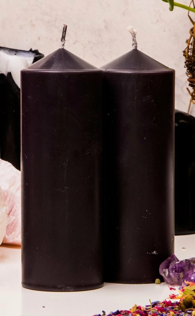 Black Ritual Spell Candles - Medium Witchcraft 5 Black Ritual Spell Candles - Medium Witchcraft