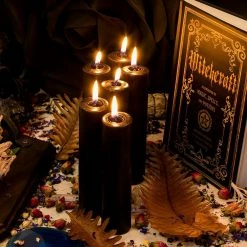 Black Ritual Spell Candles - Medium Witchcraft 9 Black Ritual Spell Candles - Medium Witchcraft