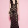 Music Legs Clothing Black Widow Long Lace Gown 1 Music Legs Clothing Black Widow Long Lace Gown