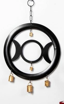TB Black Wind Chime | Triple Moon Home & Gifts 7 TB Black Wind Chime | Triple Moon Home & Gifts