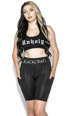 Blackcraft Black Stripe Bike Shorts Clothing