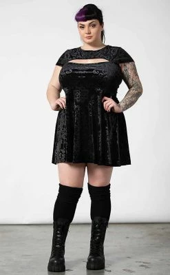 Killstar Blasphemia Keyhole Skater Dress Clothing