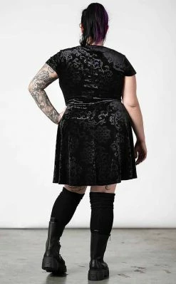 Killstar Blasphemia Keyhole Skater Dress Clothing