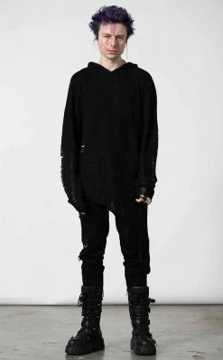 Killstar Clothing Blitzed Hooded Sweater