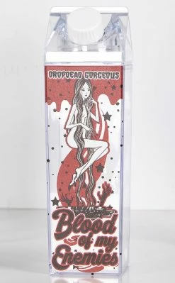 Drop Dead Gorgeous Blood Of My Enemies Milk Carton Drink Bottle