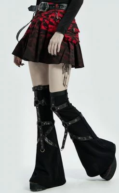 Punk Rave Bloodsucker Legwarmers | Black