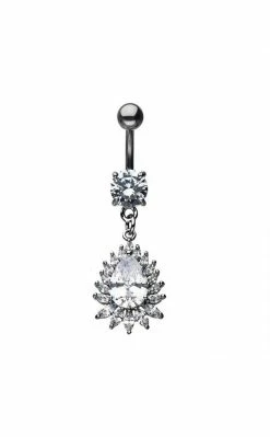 TB Jewellery Blooming Teardrop Navel Ring