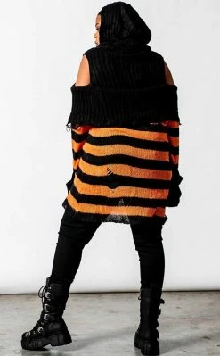 Killstar Bootiful Hooded Knit Sweater Clothing