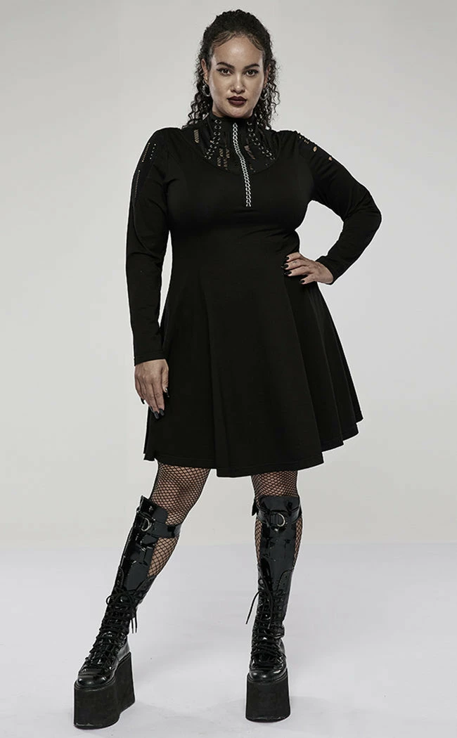 Punk Rave Break Free Long Sleeve Dress | Plus Size 4 Punk Rave Break Free Long Sleeve Dress | Plus Size