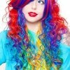 Rockstar Wigs Bright Rainbow Rock Long Curly Wig Beauty 2 Rockstar Wigs Bright Rainbow Rock Long Curly Wig Beauty