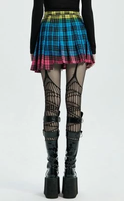 Punk Rave Bright Stuff Tartan Skirt Clothing 13 Punk Rave Bright Stuff Tartan Skirt Clothing