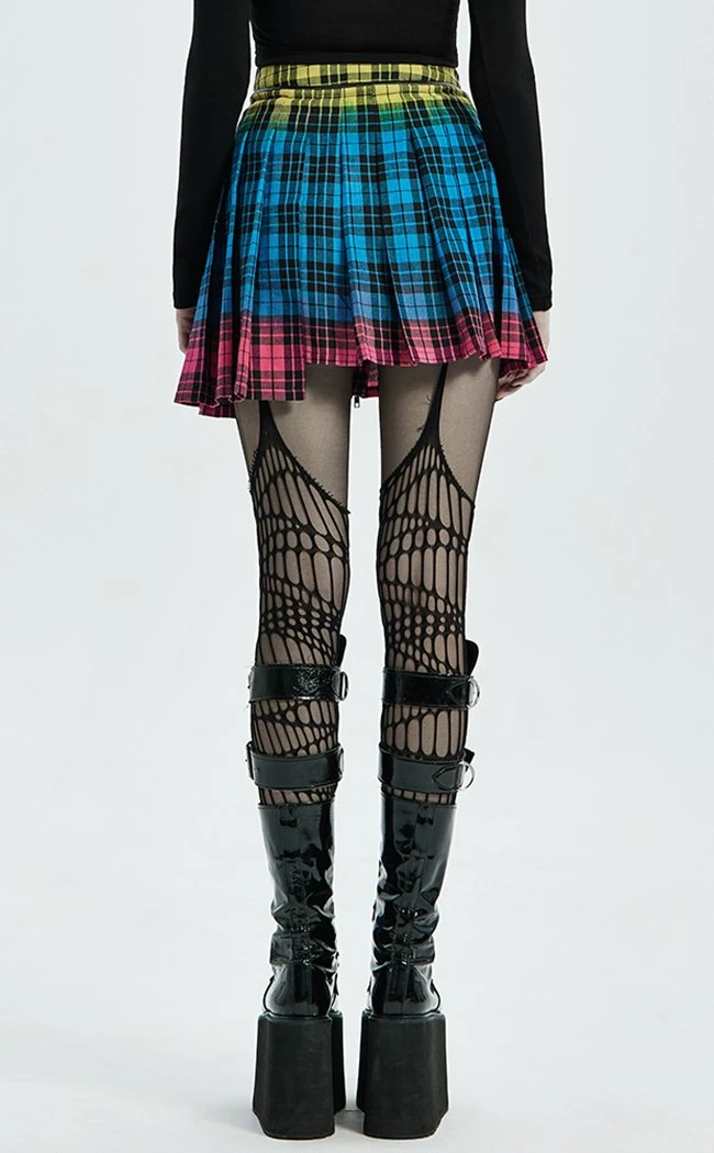 Punk Rave Bright Stuff Tartan Skirt Clothing 6 Punk Rave Bright Stuff Tartan Skirt Clothing
