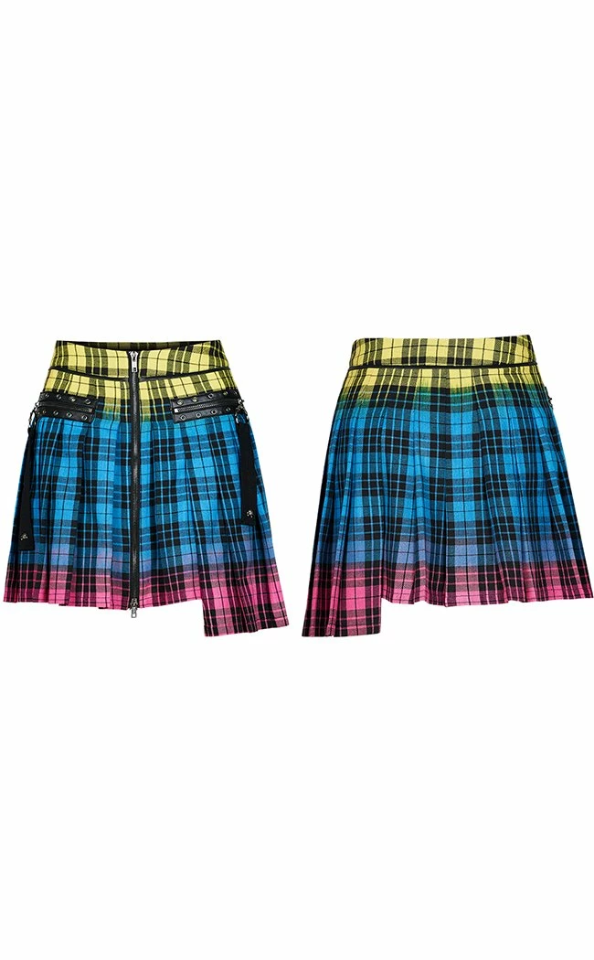 Punk Rave Bright Stuff Tartan Skirt Clothing 10 Punk Rave Bright Stuff Tartan Skirt Clothing