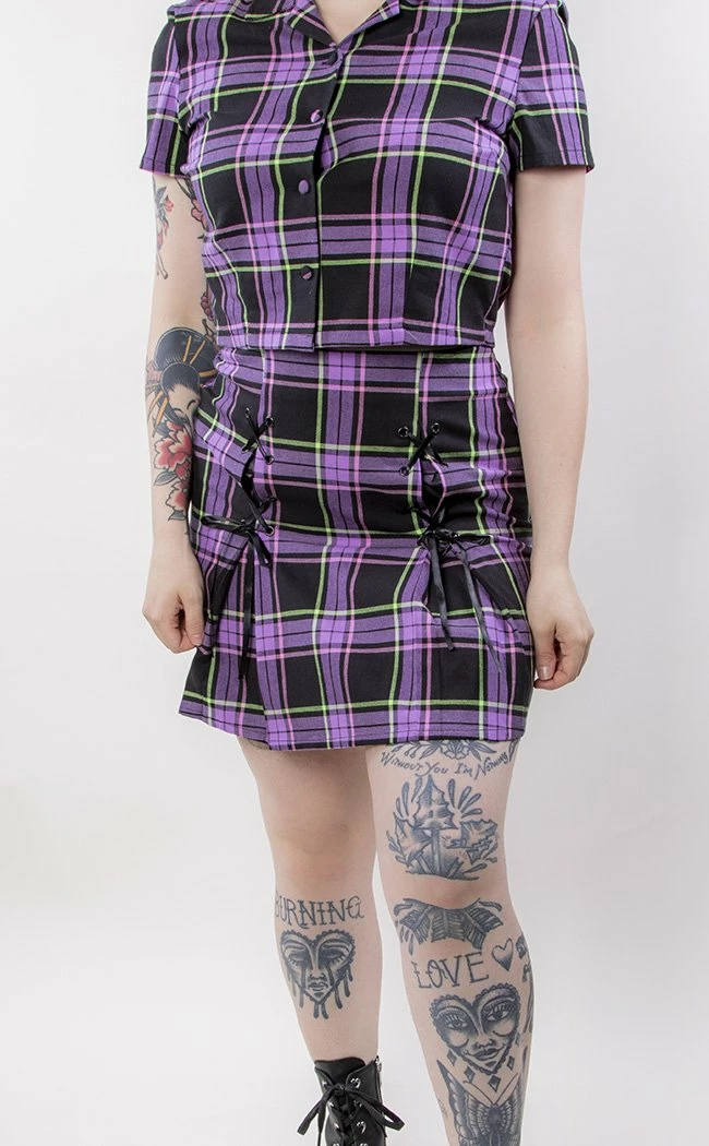 Black Friday Bright Tartan Skirt 4 Black Friday Bright Tartan Skirt