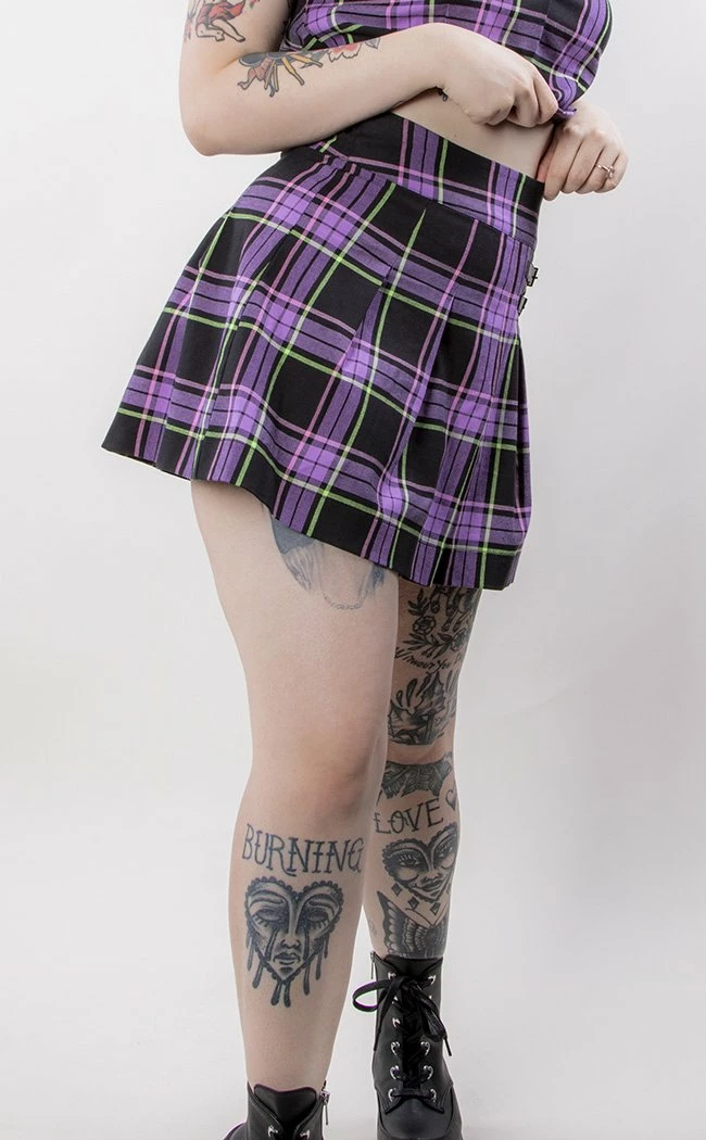 Black Friday Bright Tartan Skort 6 Black Friday Bright Tartan Skort