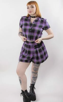 Black Friday Bright Tartan Skort 13 Black Friday Bright Tartan Skort