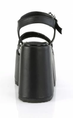 Demonia CAMEL-17 Black Matte Platform Spider Sandals