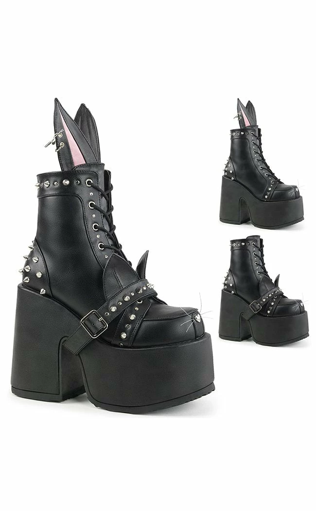 Demonia CAMEL-202 Black Bunny Boots 3 Demonia CAMEL-202 Black Bunny Boots