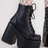 Demonia CAMEL-203 Black Vegan Ankle Boots Shoes