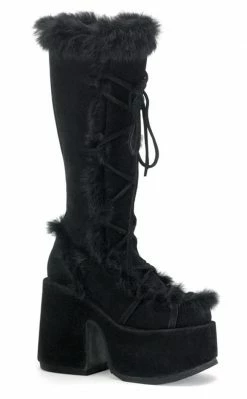 Demonia CAMEL-311 Black Boots (Au Stock) Shoes