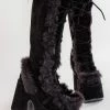 Demonia Shoes CAMEL-311 Black Boots