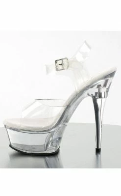 Pleaser CAPTIVA-608 Clear Heels