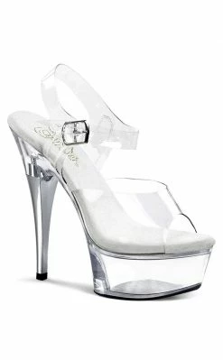 Pleaser CAPTIVA-608 Clear Heels