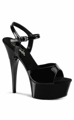 Pleaser Pole Shoes CAPTIVA-609 Black Heels