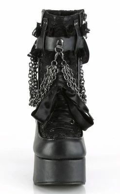 Demonia CHARADE-110 Black Lace Boots