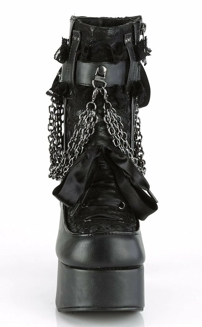 Demonia CHARADE-110 Black Lace Boots 4 Demonia CHARADE-110 Black Lace Boots
