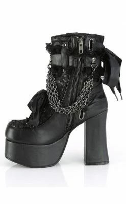 Demonia CHARADE-110 Black Lace Boots 9 Demonia CHARADE-110 Black Lace Boots